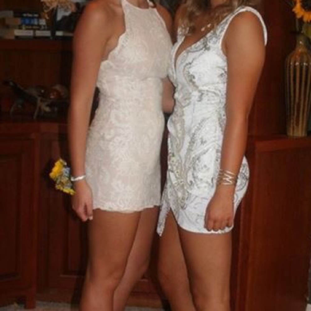 White lace dress